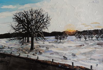 Winterdämmerung - Chatsworth Estate von Kirstie Adamson